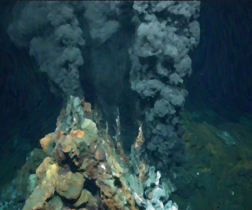 Underwater Volcano Background
