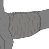 Short Halfbody Belly Fur