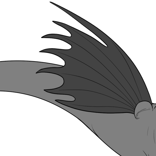 Large Spiney Bottom Wings