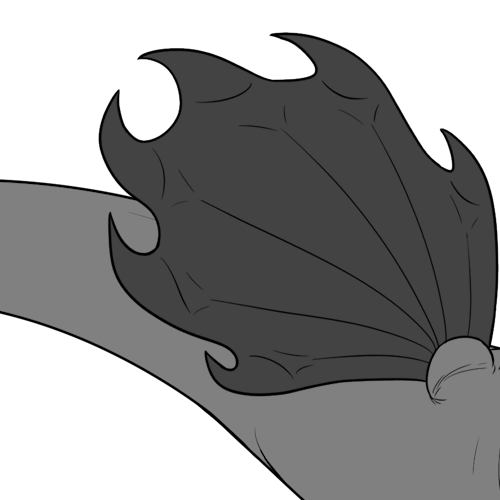 Large Spiked Bottom Wings